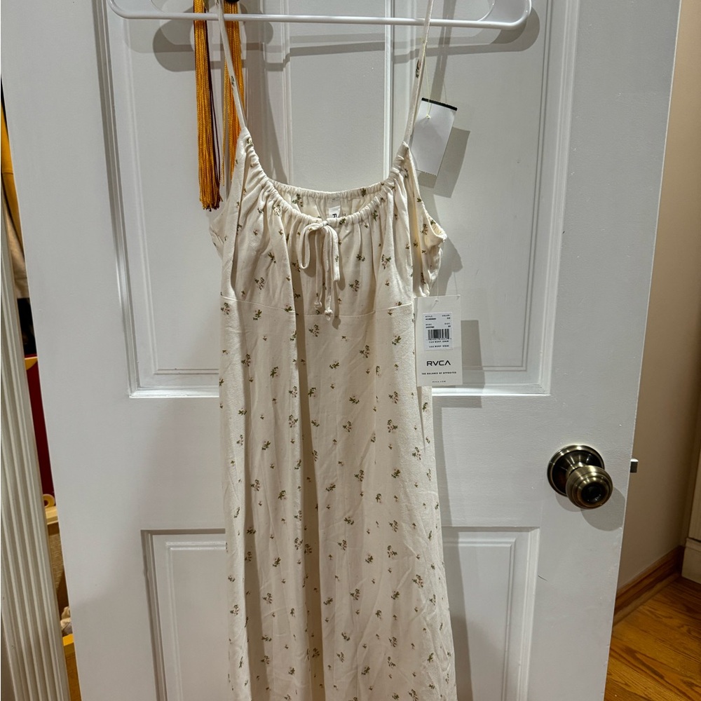 RVCA Off-White Floral Dress
